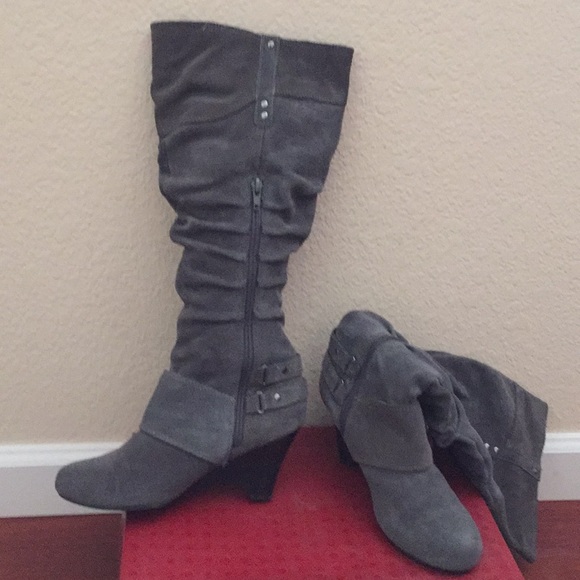 Naughty Monkey Tall Suede Boots - Picture 3 of 4